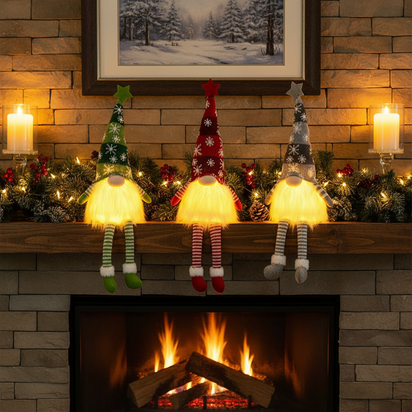 Whimsical Gnome LED Ornament